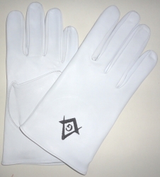 Masonic Leather Gloves